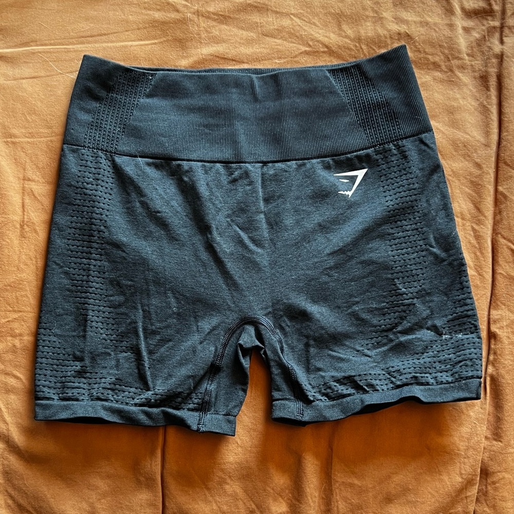 Gymshark Vital Black Seamless High-Waist Bike Shorts
